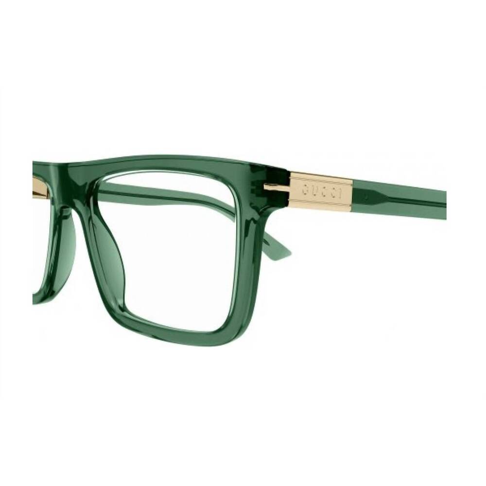 NEW GUCCI men's gg1504o square eyeglasses in green - Picture 3 of 3